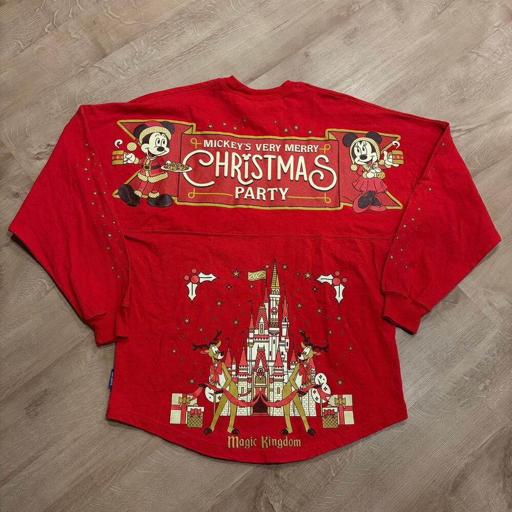Disney Parks 2025 Mickey's Very Merry Christmas Party Spirit Jersey Adult Small